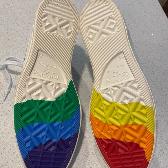 Multi-color Converse Hi-tops - Picture 4 of 4